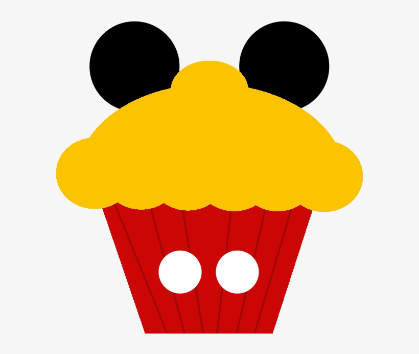 Cupcakes Clipart Mickey Mouse Cupcake - Mickey Mouse Cake Clipart, transparent png #5676877