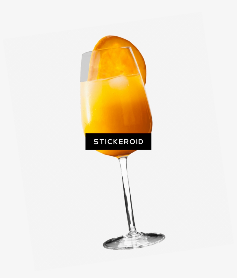 Orange Juice With Fruit Slice - Champagne Stemware, transparent png #5678118