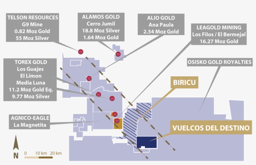 The Guerrero Gold Belt Today - Diagram, transparent png #5678325