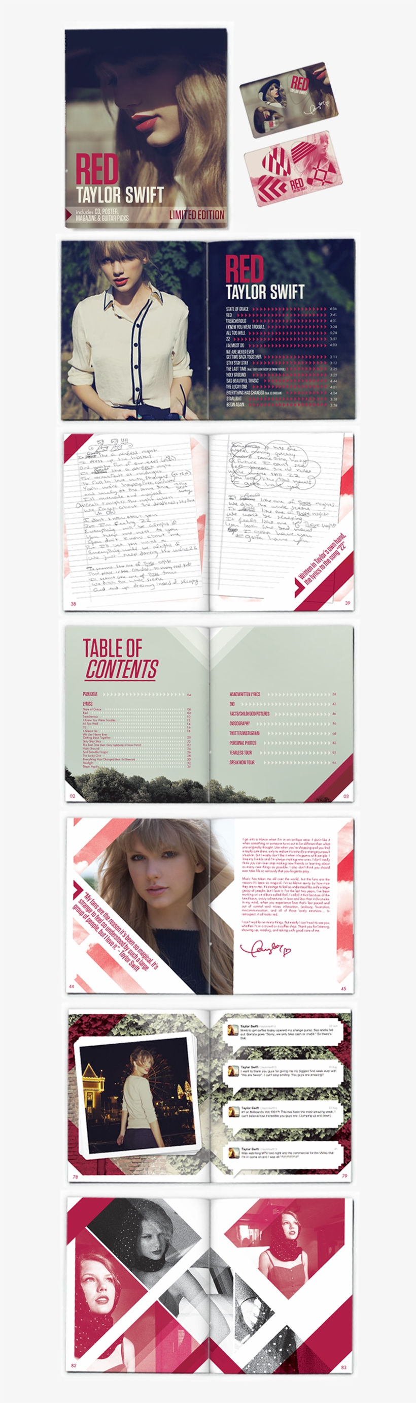 Read The Blog Post Here - Taylor Swift Signed Autographed Red Album Cd Cover, transparent png #5679715