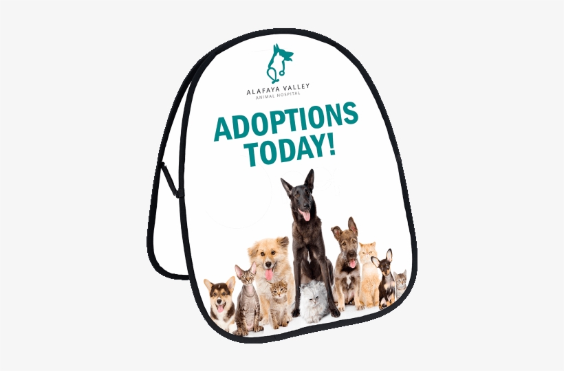 Vertical Pop Up Banner Large - Moslion Wall Tapestry, Animals Cats And Dogs One Side, transparent png #5679822