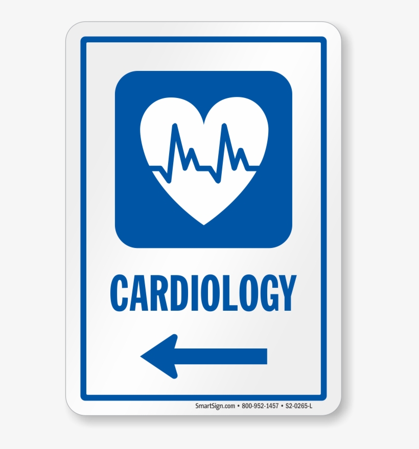 Cardiology Left Arrow Hospital Sign - Laboratory Signs And Symbols, transparent png #5680313