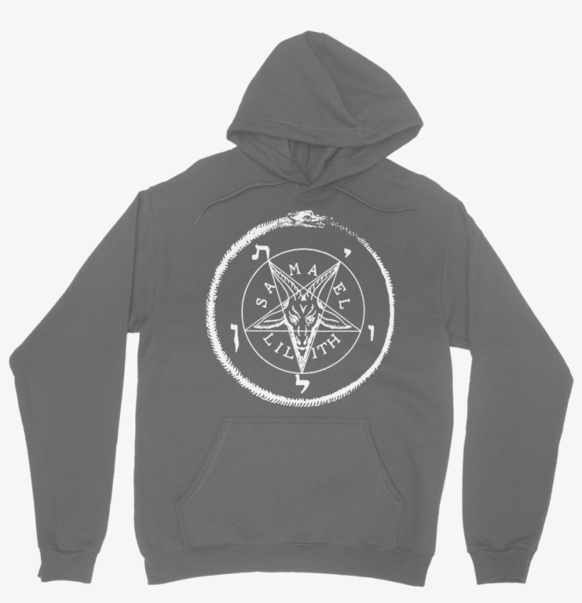 Sigil Of Baphomet ﻿classic Adult Hoodie - Book Of The Divine Black Flame, transparent png #5680842