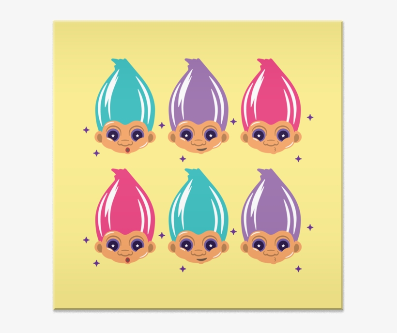 Azulejo Troll Doll De Estúdio Natona - Throw Pillow, transparent png #5680976