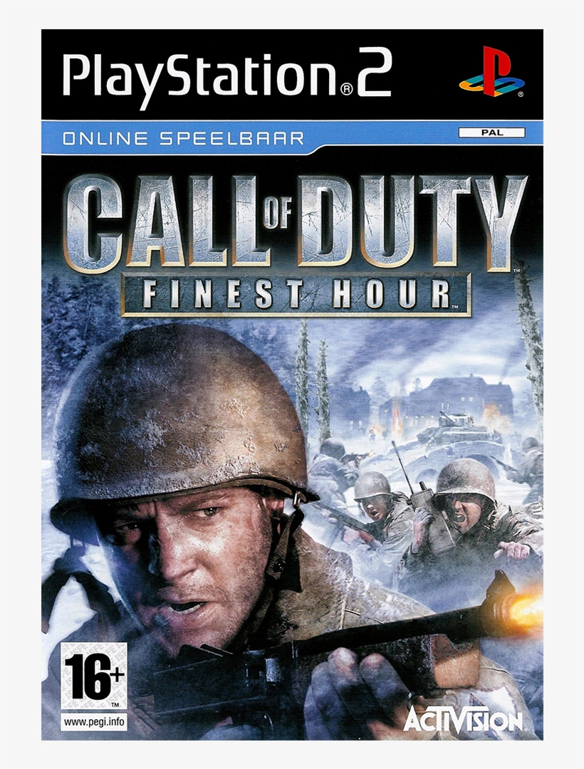Call Of Duty Finest Hour - Call Of Duty Finest Hour Ps2 Cover, transparent png #5681858