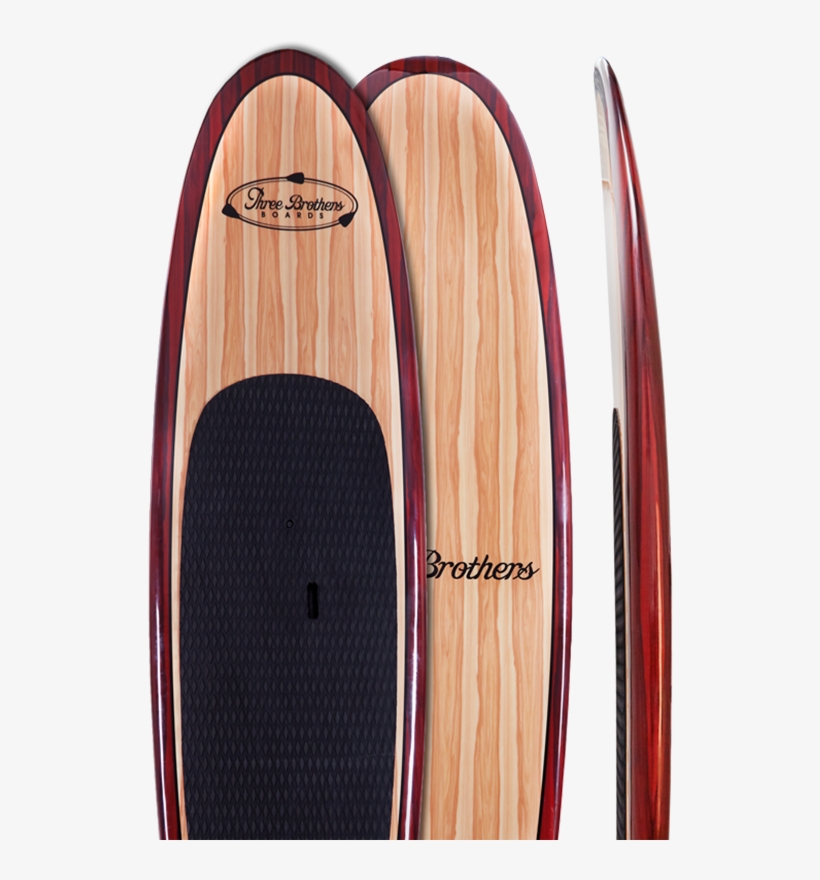 10'6” Red Rail - Wood Stand Up Paddle Board, transparent png #5682577