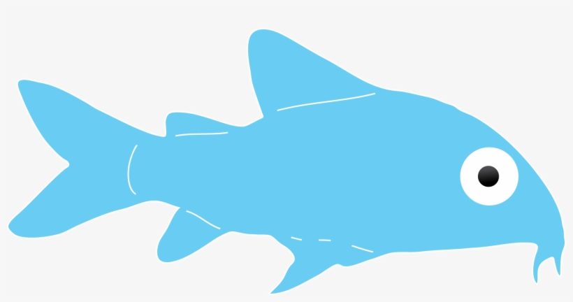 If You Look Carefully, You'll Be Able To See Them Scooting - Blue Fish Silhouette, transparent png #5682627