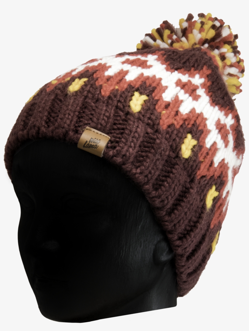 Red Pom Pom Knit Cap - Bonnet, transparent png #5683901