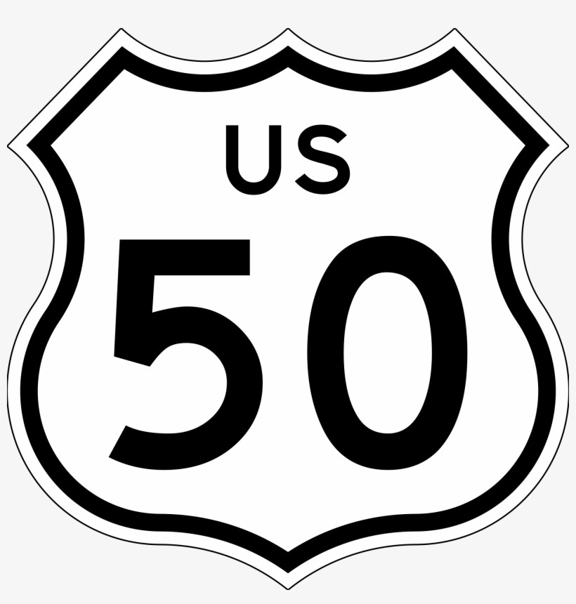 Highway 50 Crash Kills Two In Clay County - Us Route 50 Sign, transparent png #5684411