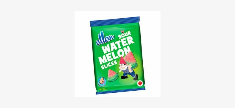 Allan Sour Watermelon Flavoured Slices - Allan Sour Watermelon Slices Gummy Candy 5 Oz. Bag, transparent png #5684593