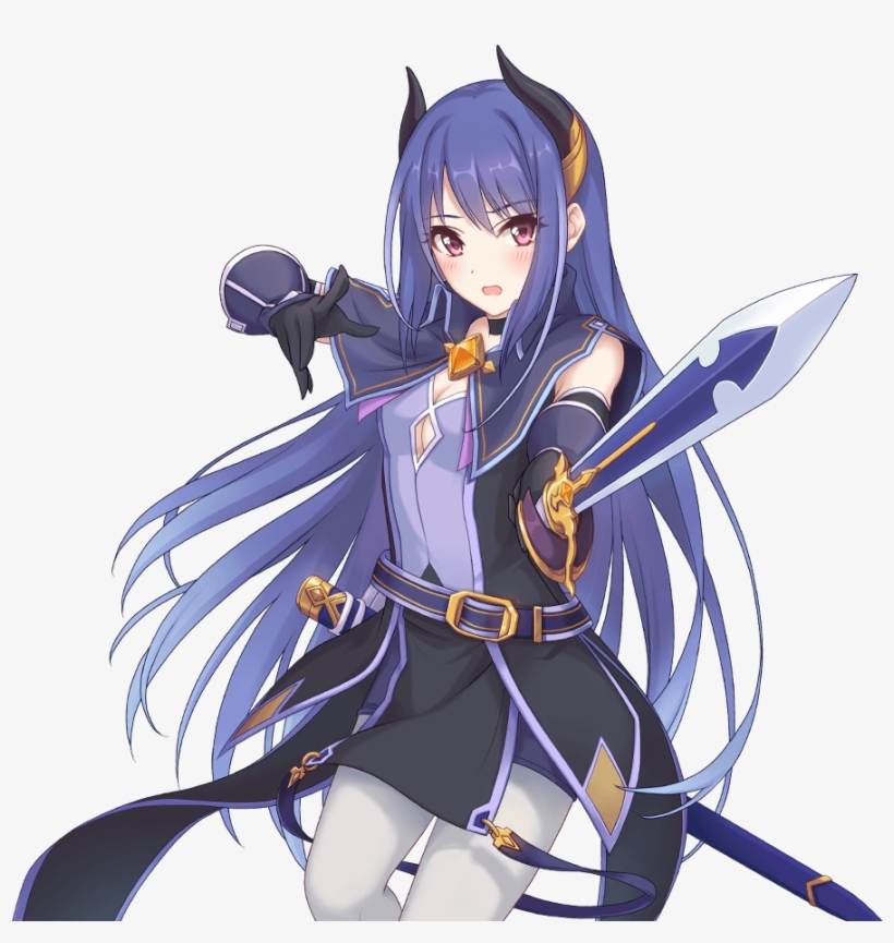 Cool Fiend Katana Shijo Rei Rare Start 0 Shy - 超 異域 公主 連結 角色, transparent png #5685275