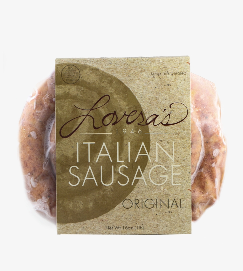 Original Italian Sausage - Lovera's Lovera Smoked Italian Sausage - 16oz, transparent png #5685751