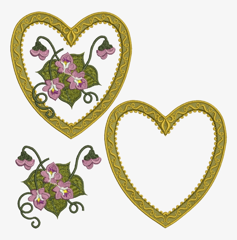 Antique Heart Design Set - Heart, transparent png #5685997