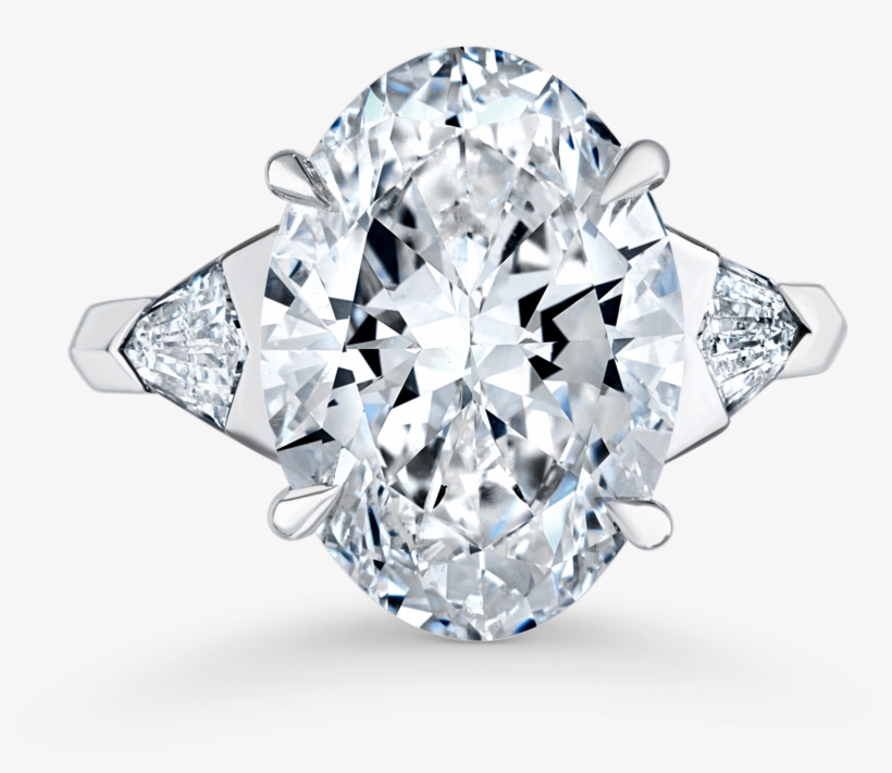 11 01 2426 Ring - Oval Engagement Ring With Shoulder, transparent png #5686067