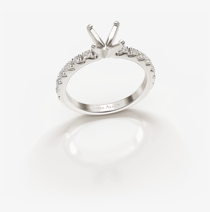 Diamond Ring Template Png Black And White - Ring, transparent png #5686358