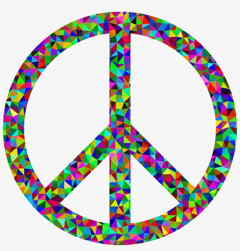 This Free Icons Png Design Of Prismatic Low Poly Peace, transparent png #5686665