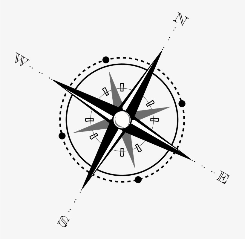 Compass Clipart Abstract - Compass Clip Art, transparent png #5686784