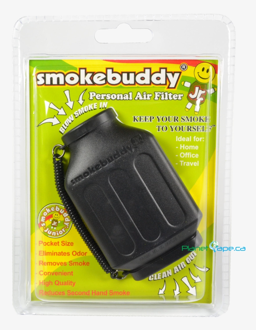 Smokebuddy Jr Black - Yellow Smoke Buddy Junior - Personal Air Purifiery, transparent png #5687183