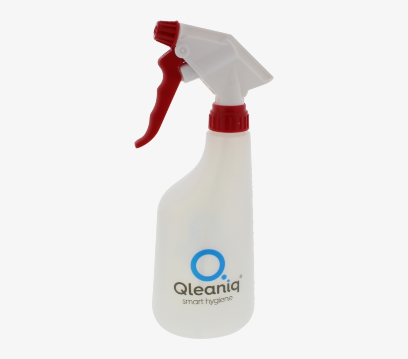 Qleaniq® Spray Bottle, Red - Qleaniq Sprayflacon, Blauw, transparent png #5687425