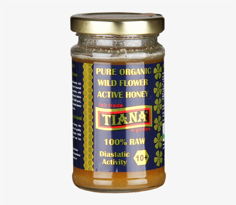 تابعنا - - Tiana Org Raw Active Flower Honey 250g X 1, transparent png #5687887