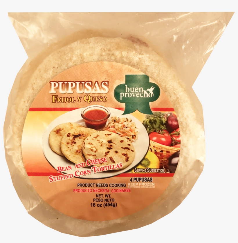 Buen Provecho Pupusas Frijol Con Queso 16 Oz - Grupo Salvatex Pupusas, Cheese & Beans - 4 Pupusas,, transparent png #5689407