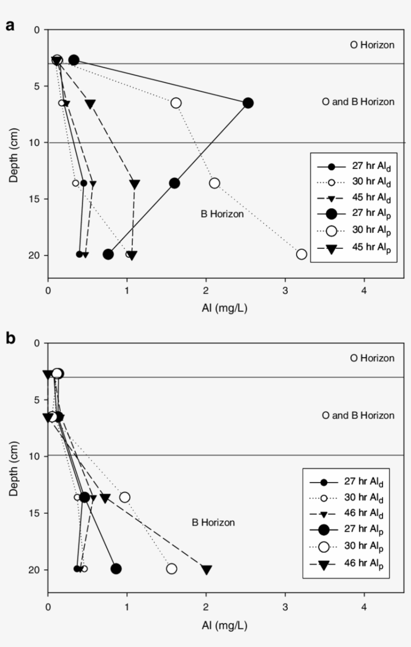 A Al D And Al P Concentrations Along The Depth Of Column - Diagram, transparent png #5689531
