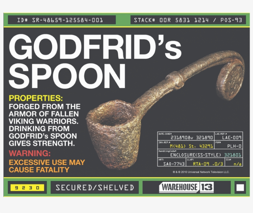 Warehouse 13 Godfrid Spoon Men's V Neck T Shirt, transparent png #5690244