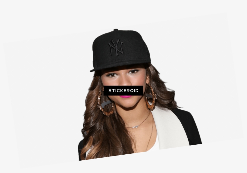Zendaya Wearing Ny Cap - Girl, transparent png #5690550