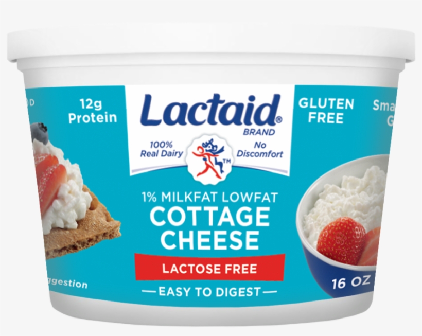 Liddells Lactose Free Shredded Cheese - Lactaid Lowfat Cottage Cheese - 16 Oz Tub, transparent png #5691116