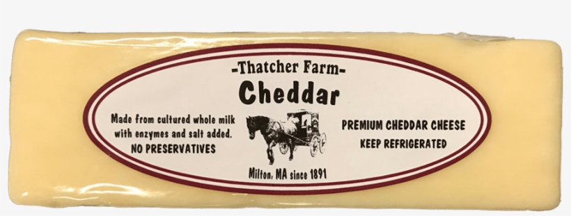 Thatcher Farm Premium Sharp Cheddar Cheese, 8oz Bar - Parmigiano-reggiano, transparent png #5691166