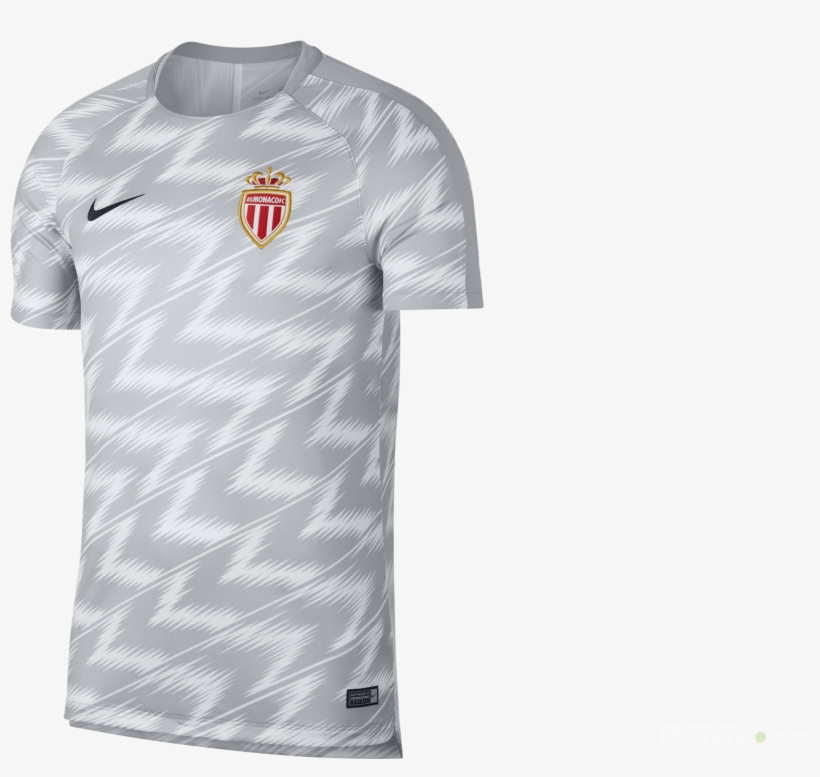T Shirt Nike As Monaco Dry Squad Top Ss Gx 2 919942 - Maillot Monaco 2019, transparent png #5691653