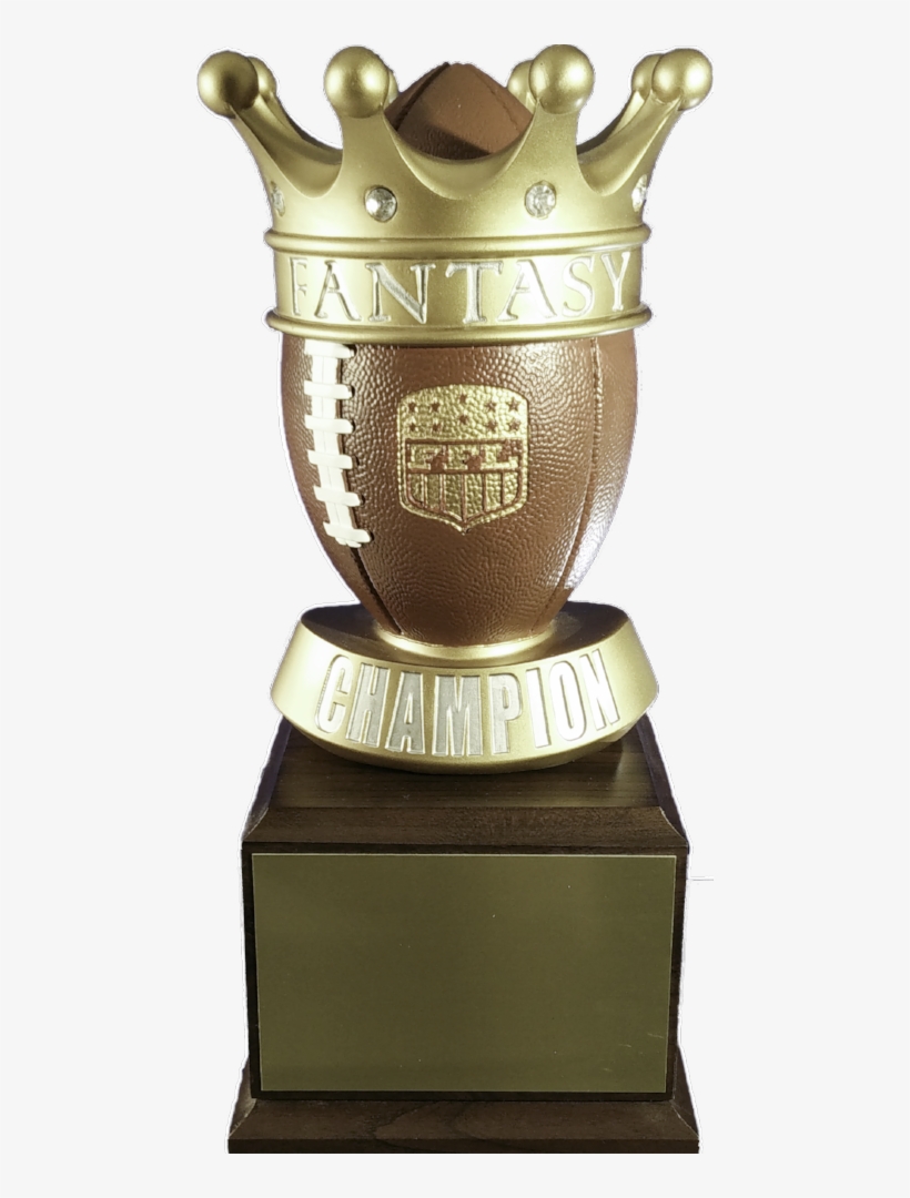 Fantasy Football Crown Small Perpetual Trophy - Football Trophy Crown, transparent png #5692231