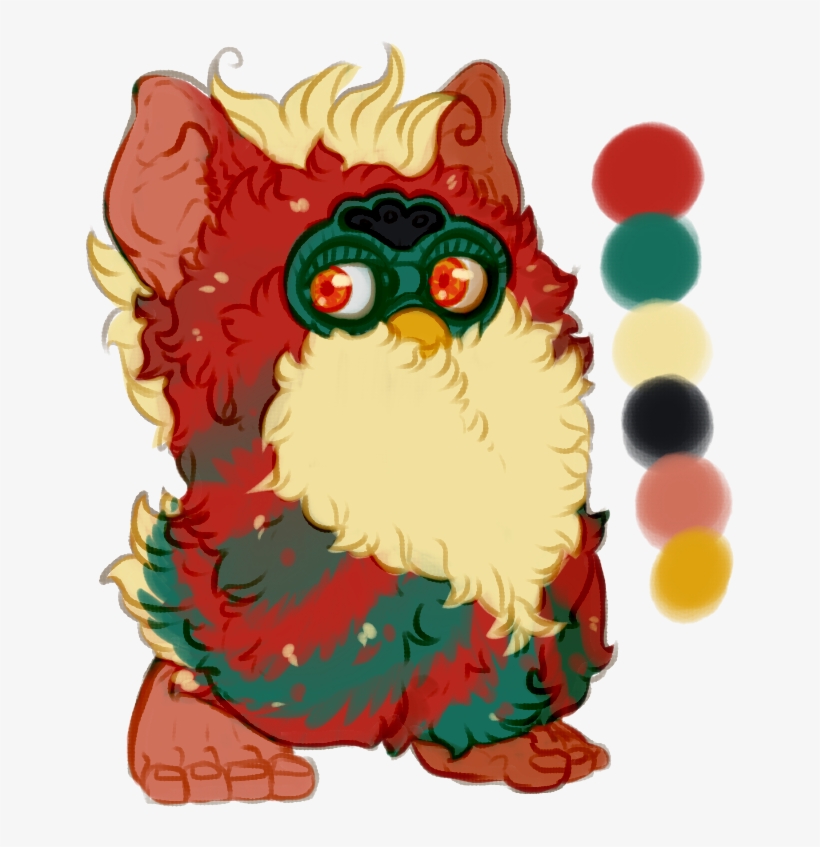 [a] Antique Christmas Furby - Christmas Furby, transparent png #5692277