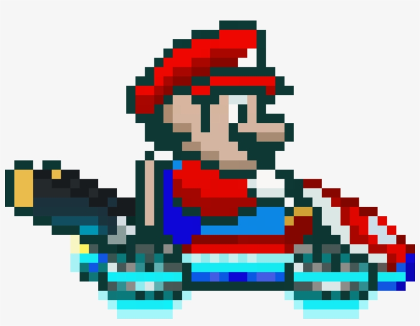 Mario Pixel Png - Super Mario Kart Png, transparent png #5692386