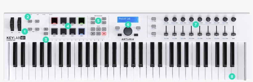 Arturia Keylab 61 Essential - Arturia Keylab Essential 61, transparent png #5693918