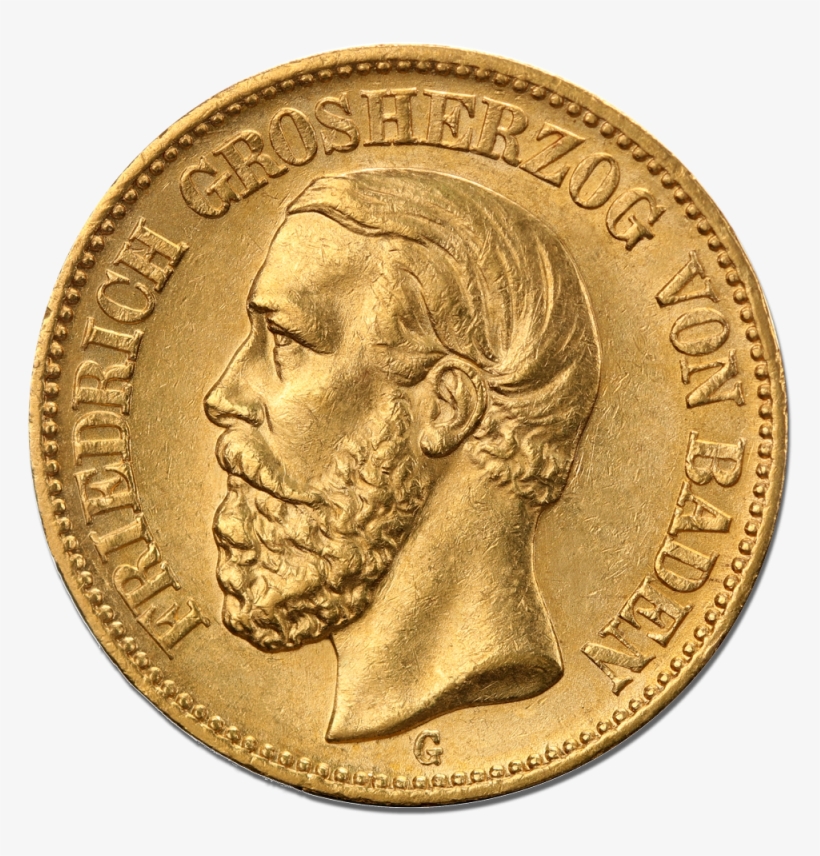 20 Mark Grand Duke Friedrich I - Coin, transparent png #5695238