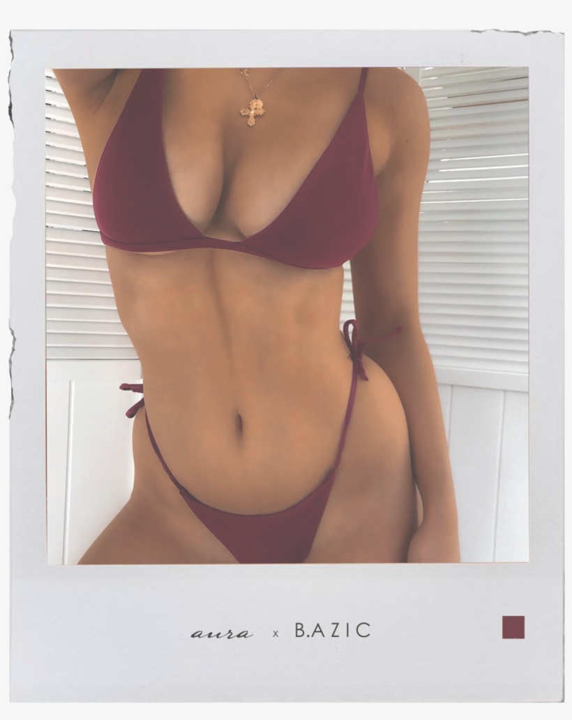 Aura Wine Bikini Top - Lingerie Top, transparent png #5695481