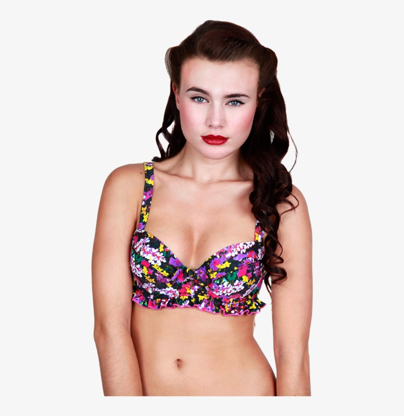 Swim3 - Strapless Bikini Top For Large Bust, transparent png #5695700