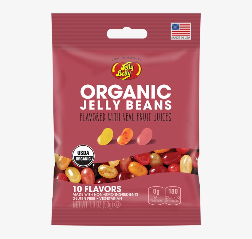 Jelly Belly Organic Jelly Beans - 10 Flavor - 5.5 Oz, transparent png #5695762