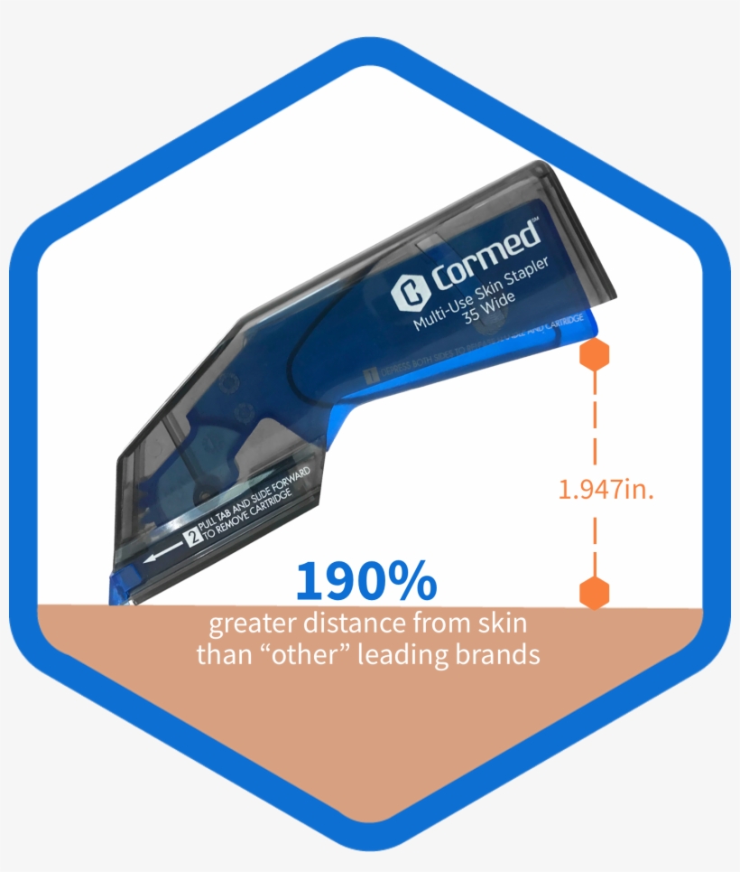 Cormed's Ergonomic Design Gives Cliniciansmore Area - Signage, transparent png #5696112