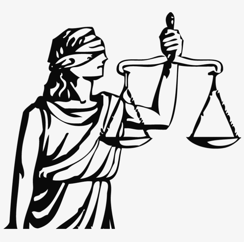 28 Collection Of Criminal Justice Drawings - Clipart Lady Justice, transparent png #5697240