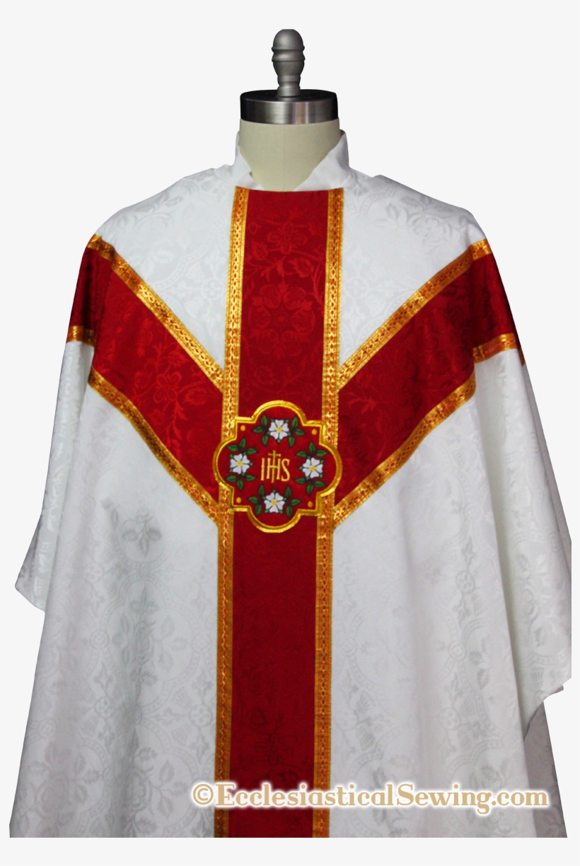 Gothic Chausble With Y Orphrey Bands Church Vestment - Vestment, transparent png #5697589