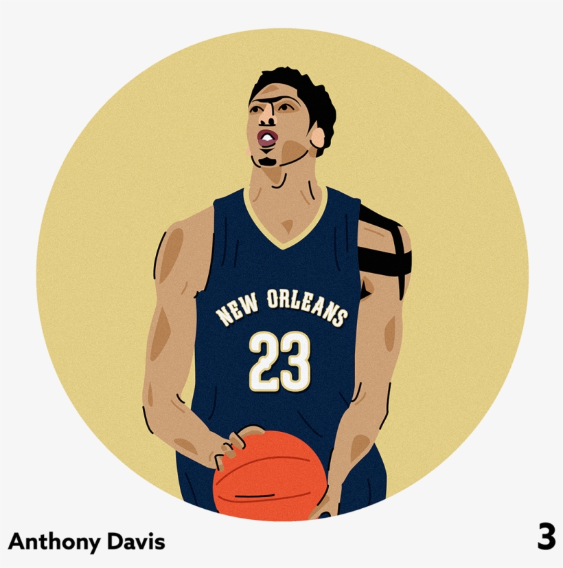 Victor Shevchenko - (2016-2017) Orleans Pelicans Anthony Davis Jersey Youth, transparent png #5698502