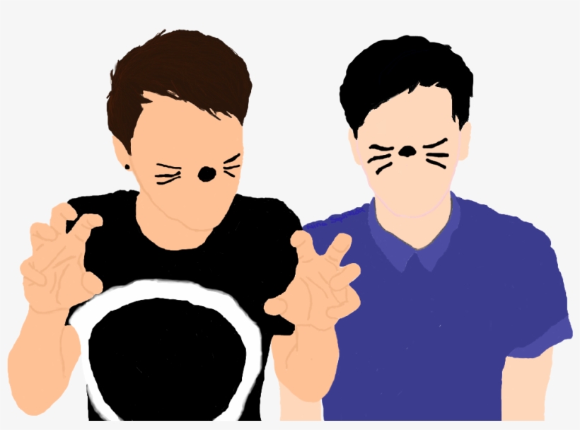 Dan And Phil - Dan And Phil Backgrounds, transparent png #5699160