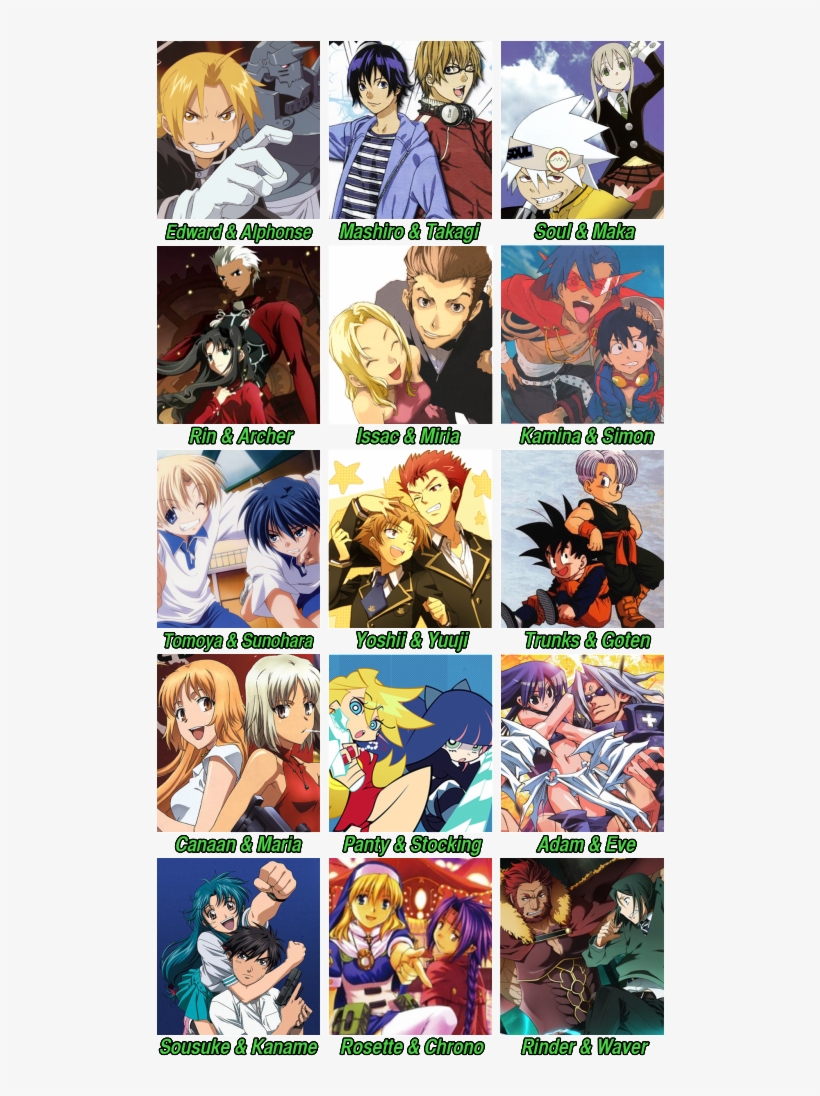Anime Duos - Best Anime Duos Of All Time - Free Transparent PNG Download -  PNGkey