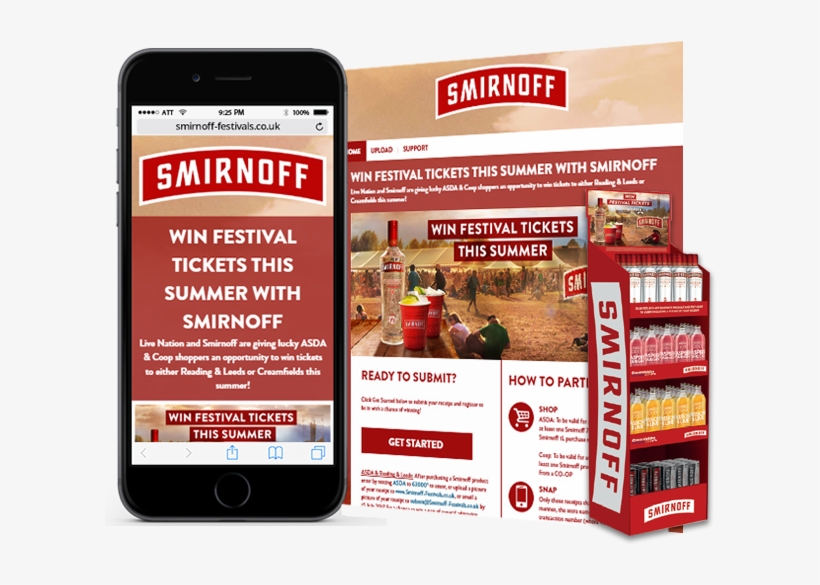Driving Retailer Specific Sales For Smirnoff- Festival - Smirnoff Vodka - 375 Ml Bottle, transparent png #5699977