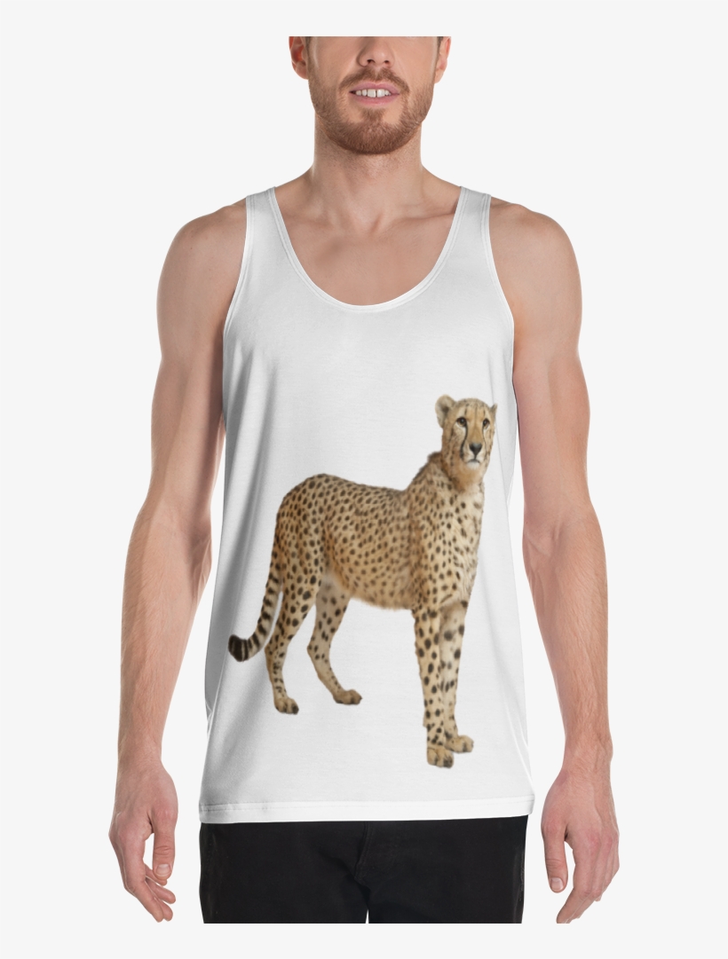 Cheetah Print Unisex Tank Top - Big Flash Cards Animals, transparent png #570001