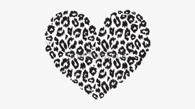Heart Cheetahprint Print Cheetah Love Wild Animalprintf - Leopard Heart, transparent png #570046