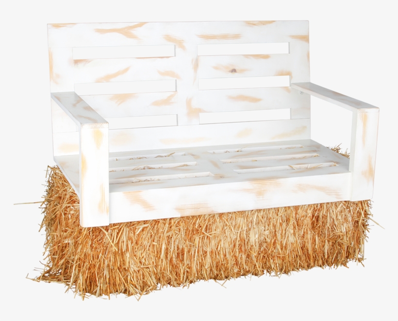 Hay Bale Bench - Bench, transparent png #570347