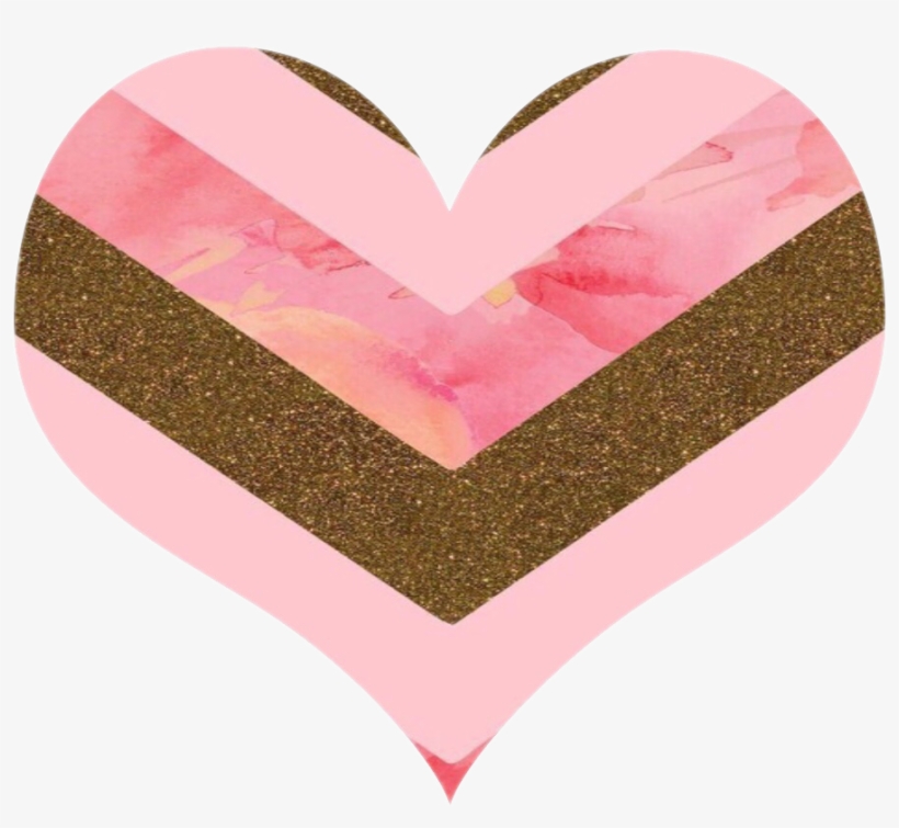 Hearts Love Goldglitter Glitter Freetoedit - Heart, transparent png #570371